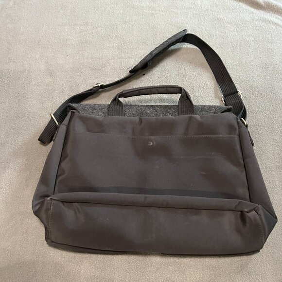 WorldCom Exchange Messenger Bag Laptop Bag Wool Satchel Bag Black 16’/ 12’ - Picture 14 of 15